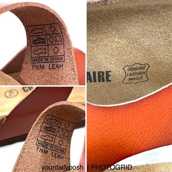 Faux brown leather Cushionaire t-strap suede and cork thong sandals 7.5M - Picture 10 of 12